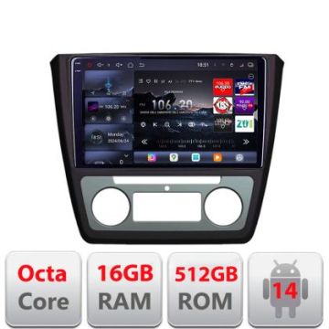 Navigatie Skoda Yeti 2009-2014 Edotec Kit-YETI 8 core QLED 2K 16+512GB 360 Android Waze USB Navigatie Internet Youtube Radio
