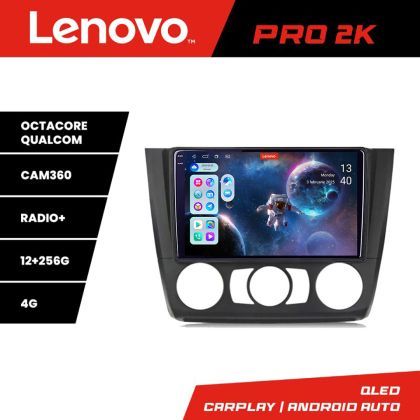 Navigatie BMW Seria 1 E87 2007-2011 clima manuala Lenovo Kit-bmw117-manual 8 core QLED 2K 12+256 360 Android Waze USB Navigatie Internet Youtub
