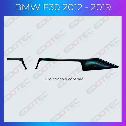 Lumini ambientale dedicate BMW Seria 3 4 F30 si GT 2012-2019 trimm central control din sistemul original sau telefon
