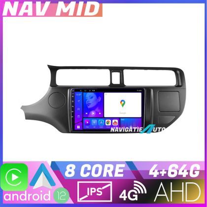 Navigatie Kia Rio 2011 2013 KIT 204 EDOTEC-LITE Android Ecran 720P Octa Core 4+32 Carplay