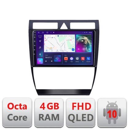 Navigatie Audi A6 B-102 Android Ecran QLED octa core 4+64 carplay android auto KIT-102+EDT-E309V3