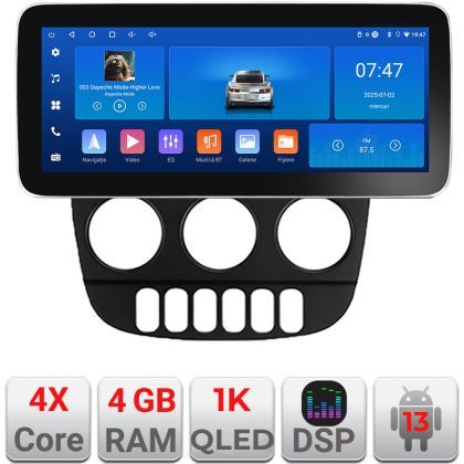 Navigatie Mercedes ML W163 1998-2005 Edotec 4+64 12.3 inch Incell 1K android Wifi 5Ghz gps internet  Kit-i20-2012