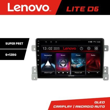 Navigatie Suzuki Grand Vitara Old Lenovo Kit-053 8 core 6+128 GB Android Waze USB Navigatie Internet Youtube Radio