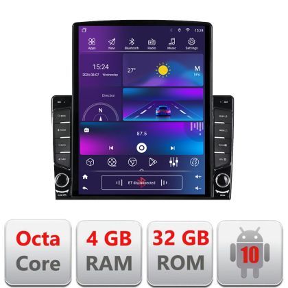 Navigatie VW Passat B5  dedicata Ouad core 4+32 ecran vertical 9.7" DSP 360 FHD AHD Android radio gps internet  kit-b5-v2+EDT-E709