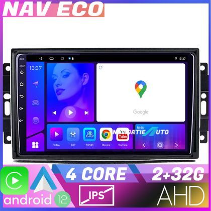 Navigatie Chrysler Jeep NAVTEC Android Ecran 720P Quad Core 2+32 Carplay  Android auto v1
