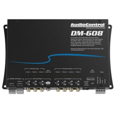 Procesor de sunet Audio Control DM-608, în 2-4 Ω, fără amplificator, procesor DSP