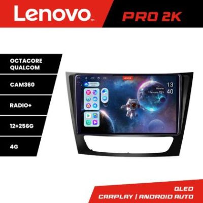 Navigatie Mercedes W211 W219 Lenovo Kit-090 8 core QLED 2K 12+256 360 Android Waze USB Navigatie Internet Youtube Radio