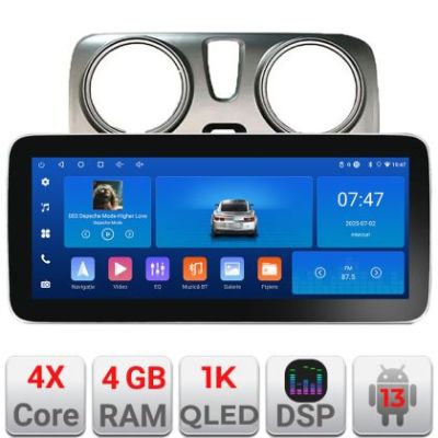 Navigatie Dacia Dokker Edotec 4+64 12.3 inch Incell 1K android Wifi 5Ghz gps internet