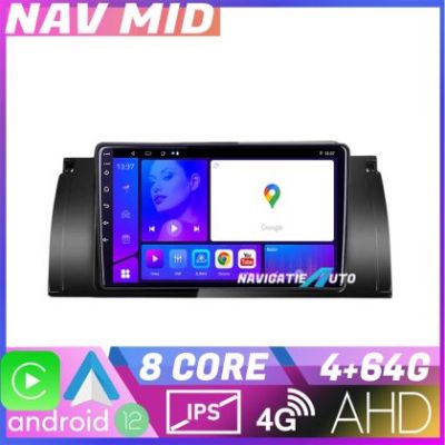 Navigatie BMW E39 si E53 KIT 082 EDOTEC-LITE Android Ecran 720P Octa Core 4 64 Carplay