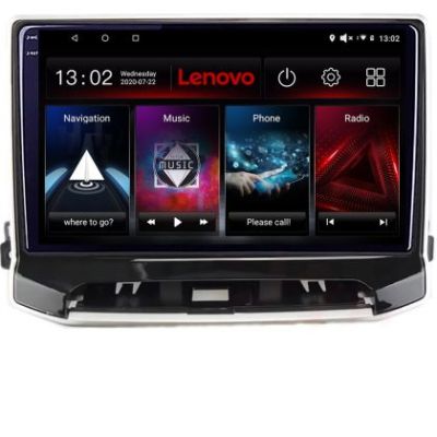 Navigatie Jeep Compass 2021- Lenovo QLED 1K 4+64 WIFI 5Ghz carplay android auto Android kit-compass2021+EDT-LITE-D4-10-4+64