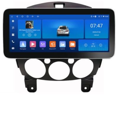 Navigatie Mazda 2 2007-2013 Edotec 4+64 12.3 inch Incell 1K android Wifi 5Ghz gps internet  Kit-mazda2