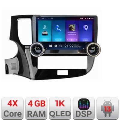 Navigatie Mitsubishi Outlander 2014- Kit-1230 Edotec  4+64 10.5 inch Incell 1K android Wifi 5Ghz gps internet