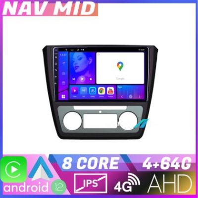 Navigatie Skoda Yeti 2009 2014 KIT YETI EDOTEC-LITE Android Ecran 720P Octa Core 4 64 Carplay