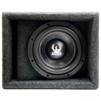 Subwoofer pasiv cu incinta, Phoenix Gold, 500 w rms, 1500 w max, difuzor 8", bass reflex