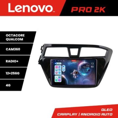 Navigatie Hyundai i20 2015-2018 Lenovo Kit-517 8 core QLED 2K 12+256 360 Android Waze USB Navigatie Internet Youtube Radio