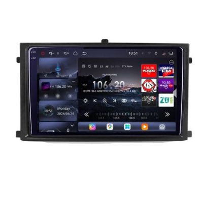 Navigatie Rexton 2019- Edotec Kit-REXTON 8 core QLED 2K 16+512GB 360 Android Waze USB Navigatie Internet Youtube Radio
