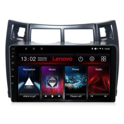 Navigatie Toyota Yaris 2008-2011 Lenovo Kit-YARIS08 8 core 6+128 GB Android Waze USB Navigatie Internet Youtube Radio Lenovo