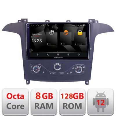 Navigatie Ford S-max 2006-2014 Nakamichi NAM5960PRO Octa core 8+128 carplay android auto radio gps internet