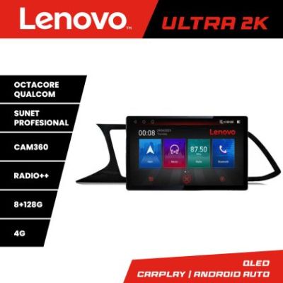 Navigatie Seat Leon MIB Quad Core N-306 ecran 13" 2K 8+128 Android Waze USB Navigatie 4G 360 Toslink Youtube R