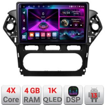 Navigatie Ford Mondeo 2010-2014 A-MONDEO-CLIMA  4+64 InCell Display 1K Android Waze USB Navigatie Internet Youtube Radio
