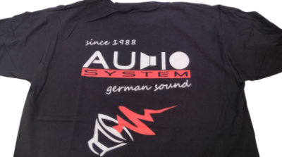 Tricou cu sigla AUDIO SYSTEM pe piept W-TSHIRT-XL