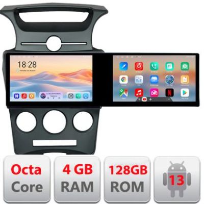 Navigatie Kia Carens 2006-2012 clima automata Edotec 2 ecrane  8 core 4+128 21.6 inch Incell android Wifi 5Ghz gps internet  KIT-carens-2006
