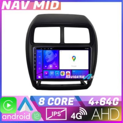 Navigatie Mitsubishi ASX 2017 2021 model facelift EDOTEC-LITE Android Ecran 720P Octa Core 4 64 Carplay