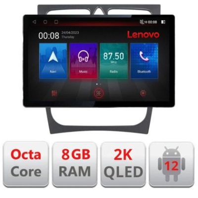 Navigatie Mercedes C W203 2001-2007 N-clk ecran 13" 2K 8+128 Android Waze USB Navigatie 4G 360 Toslink Youtube