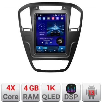 Navigatie Opel Insignia 2014-2017 tip tesla radio gps internet 4 Core carplay android auto 4+64 Incell Display kit-tesla-338+EDT-E220-RK