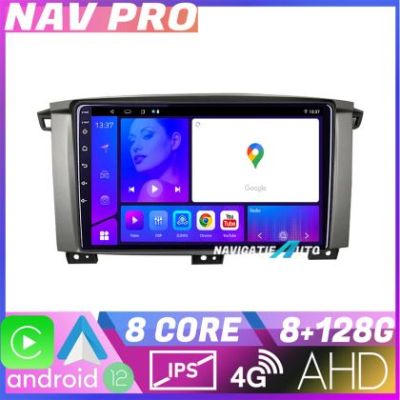 Navigatie Toyota Land Cruiser L100 2002 2006 EDOTEC-LITE Android Ecran 720P Octa Core 8 128 Carplay