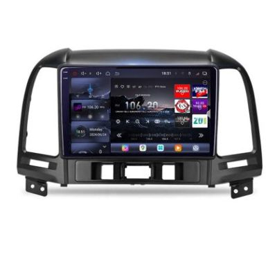 Navigatie Hyundai Santa Fe 2007-2012 Edotec Kit-008 8 core QLED 2K 16+512GB 360 Android Waze USB Navigatie Internet Youtube Radio