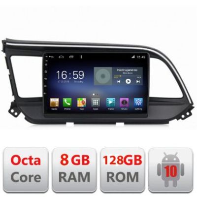 Navigatie Hyundai Elantra 2018- F-1581 Octa Core cu Android Radio Bluetooth Internet GPS WIFI DSP 8+128GB 4G