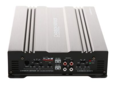 Amplificator Audio System CARBON-200.4, 4 x 90 sau 2 x 180 watts, in 2 sau 4 ohm, clasa AB