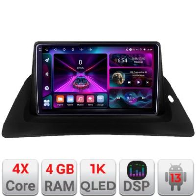 Navigatie Renault Kangoo  Android radio gps internet  4+64 InCell Display 1K kit-Kangoo+EDT-E209-RK