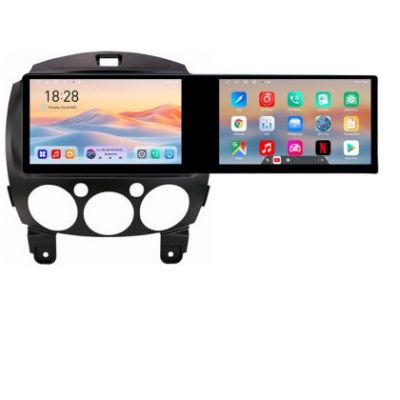 Navigatie Mazda 2 2007-2013 Edotec 2 ecrane  8 core 4+128 21.6 inch Incell android Wifi 5Ghz gps internet  Kit-mazda2