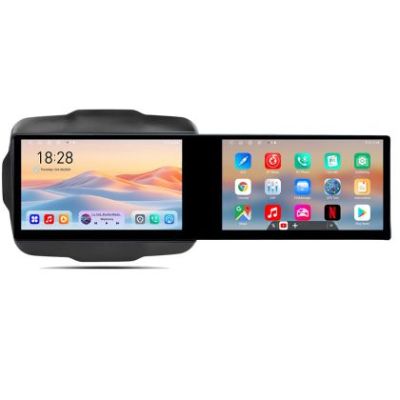Navigatie Jeep Renegade Kit-500 Edotec 2 ecrane  8 core 4+128 21.6 inch Incell android Wifi 5Ghz gps internet