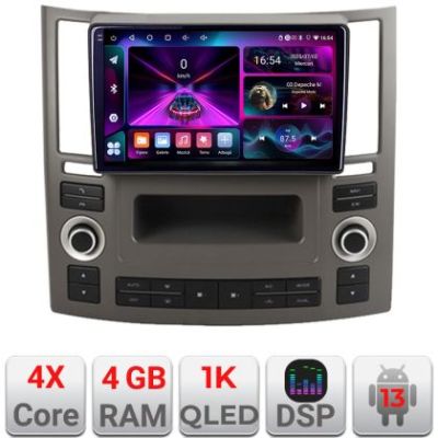 Navigatie Infiniti FX45 2007-2009 Android radio gps internet 4+64 InCell Display 1K fx45-old+EDT-E209-RK