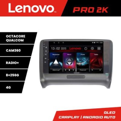 Navigatie Audi TT 2004-2011  Lenovo Kit-078 8 core QLED 2K 8+256 360 Android Waze USB Navigatie Internet Youtube Radio