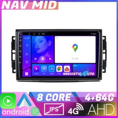 Navigatie Chrysler Jeep KIT 202 EDOTEC-LITE Android Ecran 720P Octa Core 4 64 Carplay v1