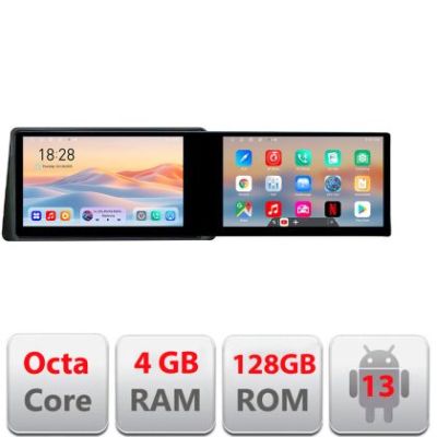 Navigatie Ford Focus 4 Kuga 2018-2023 Kit-focus4 Edotec 2 ecrane  8 core 4+128 21.6 inch Incell android Wifi 5Ghz gps internet