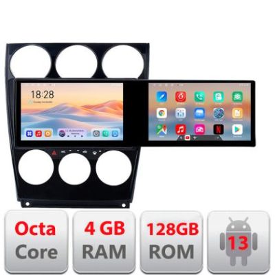 Navigatie Mazda 6 2004-2008 Kit-944 Edotec 2 ecrane  8 core 4+128 21.6 inch Incell android Wifi 5Ghz gps internet