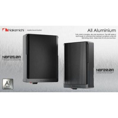 Subwoofer auto activ sub scaun Nakamichi, difuzor 10", 150 W RMS, 1000 W Max