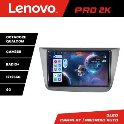 Navigatie Seat Leon 2005-2012 Lenovo Kit-leon05 8 core QLED 2K 12+256 360 Android Waze USB Navigatie Internet Youtube Radio