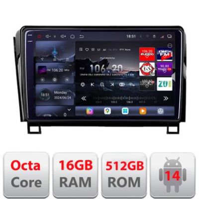 Navigatie Toyota sequoia intre anii 2008-2017 Edotec Kit-sequoia 8 core QLED 2K 16+512GB 360 Android radio gps internet