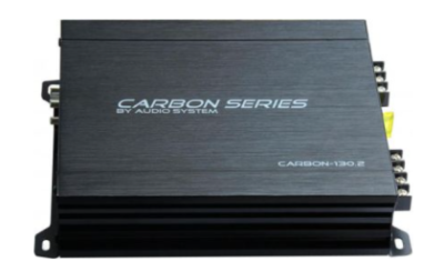 Subwoofer pasiv SLIM single Phoenix Gold, amplificator 2 canale Audio System si cablaj de alimentare