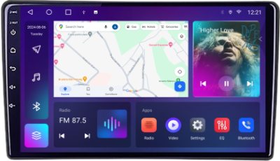 Navigatie Ford Transit 2019- varianta ecran de fabrica Android Ecran QLED octa core 4+64 carplay android auto KIT-transit-2019-b+EDT-E309V3