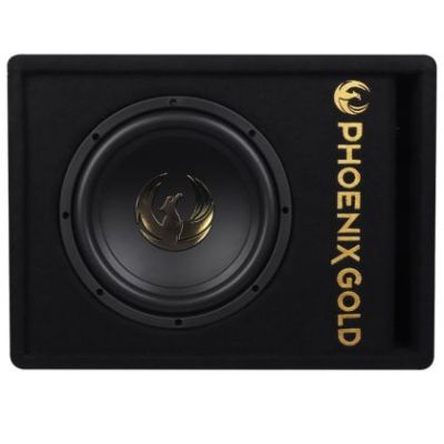 Subwoofer activ Phoenix Gold, difuzor 10", 200 W RMS, 800 W MAX, kit de cabluri incluse