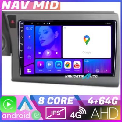 Navigatie Audi A6 C6 2004-2010 Octa Core EDOTEC-LITE Android Ecran 720P Octa Core 4+64 Carplay  Android auto