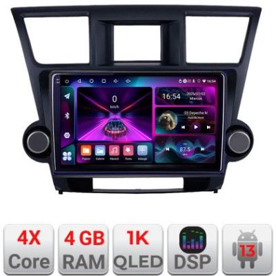 Navigatie Toyota Highlander 2007-2013 Android radio gps internet  4+64 InCell Display 1K Kit-highlander+EDT-E210-RK