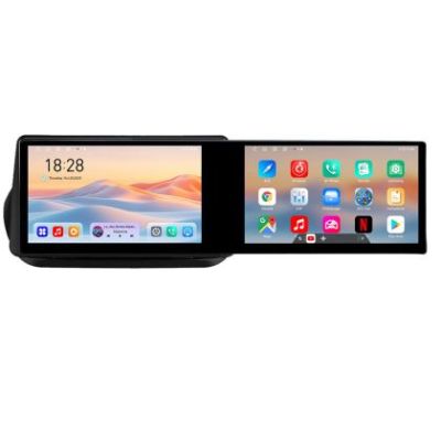 Navigatie Peugeot Bipper, CitroenNemo, Fiat Qubo 2008-2017 Edotec 2 ecrane  8 core 4+128 21.6 inch Incell android Wifi 5Ghz gps internet  Kit-bipper v2